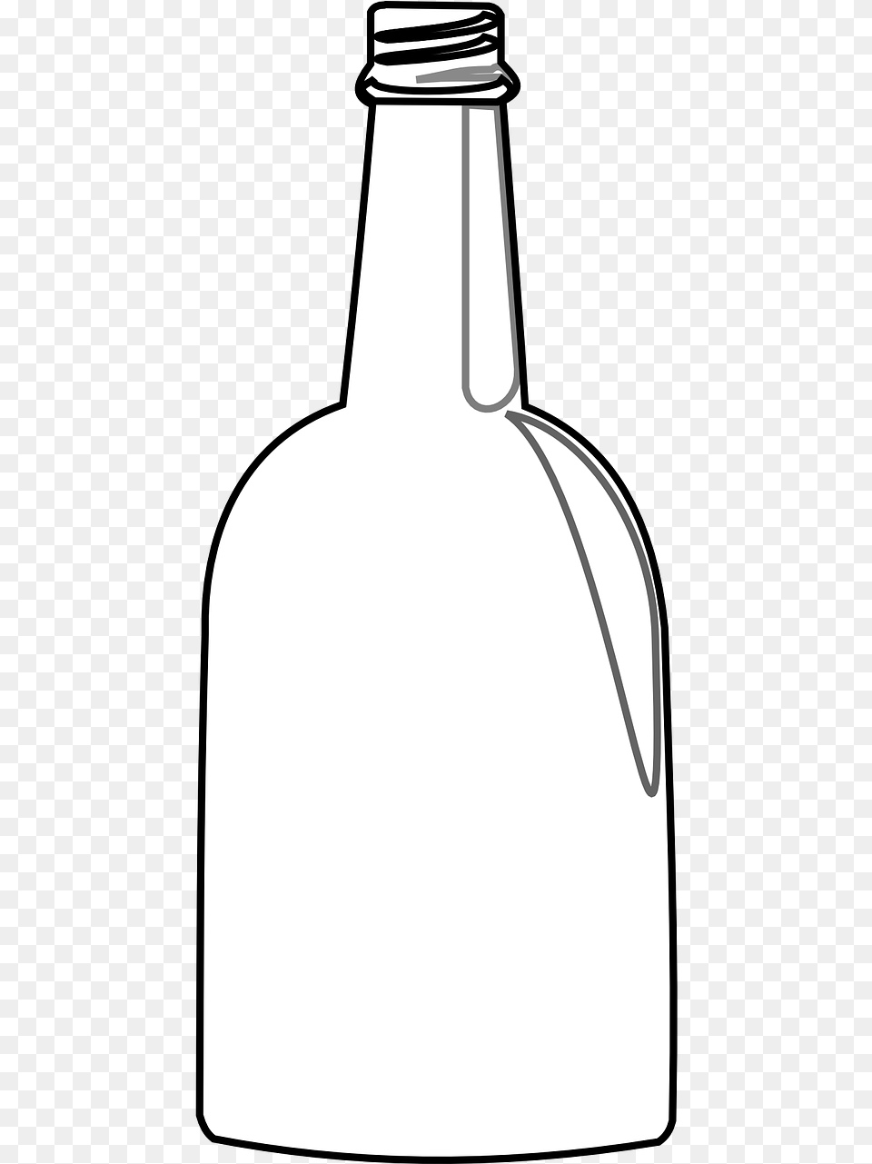 Bottle Water Glass Photo Champagne Bottle Outline Free Transparent Png