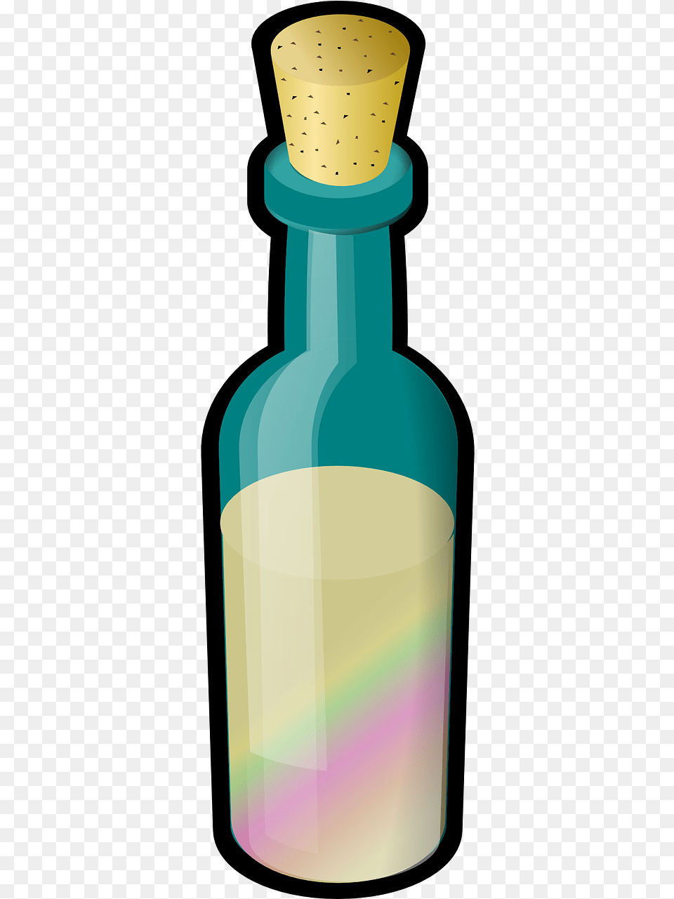 Bottle With Cork Clipart, Cosmetics, Perfume Free Png