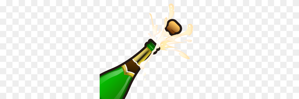 Bottle With Popping Cork Emojidex, Person Png