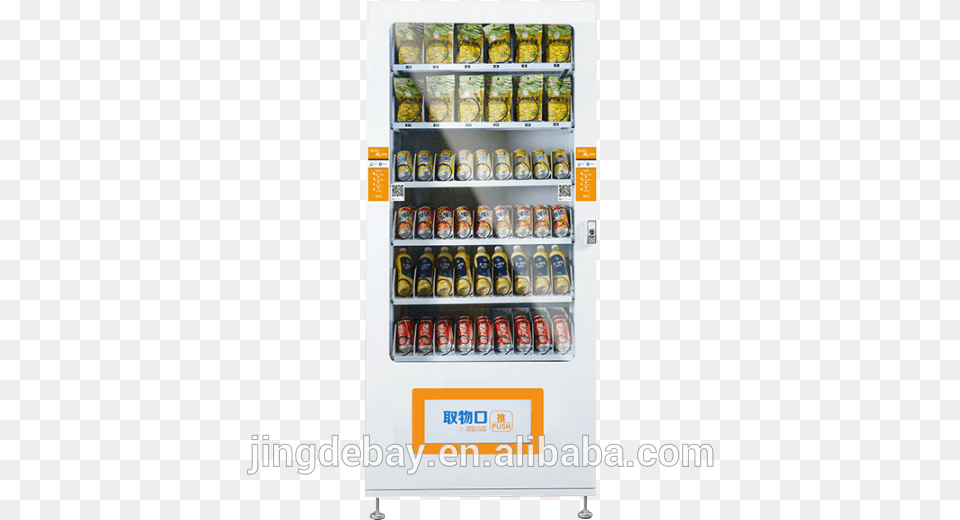 Bottled Water Coin Operated Water Candy Cup Noodle Vending Machine, Vending Machine, Appliance, Device, Electrical Device Free Transparent Png