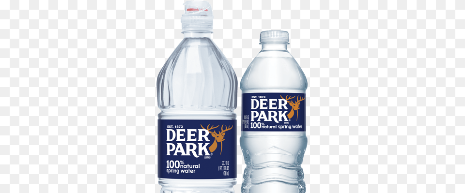 Bottled Water Deer Park Brand Natural Spring Deer Park Spring Water, Beverage, Bottle, Mineral Water, Water Bottle Png