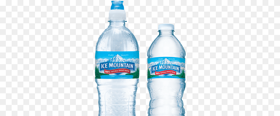 Bottled Water Ice Mountain Brand 100 Natural Spring Water Bottle Poland Spring, Beverage, Mineral Water, Water Bottle Free Png Download