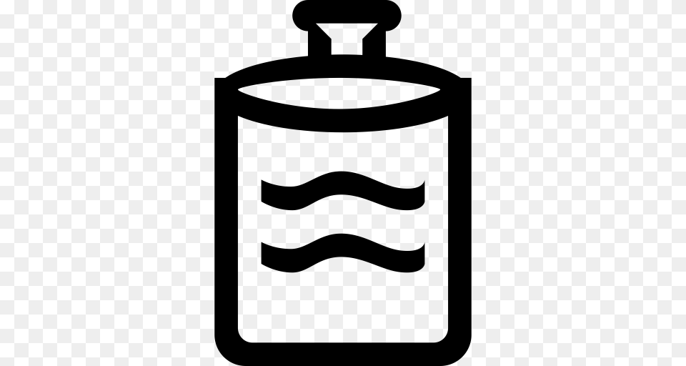 Bottled Water Thickening Bottled Liter Icon With And Vector, Gray Free Transparent Png