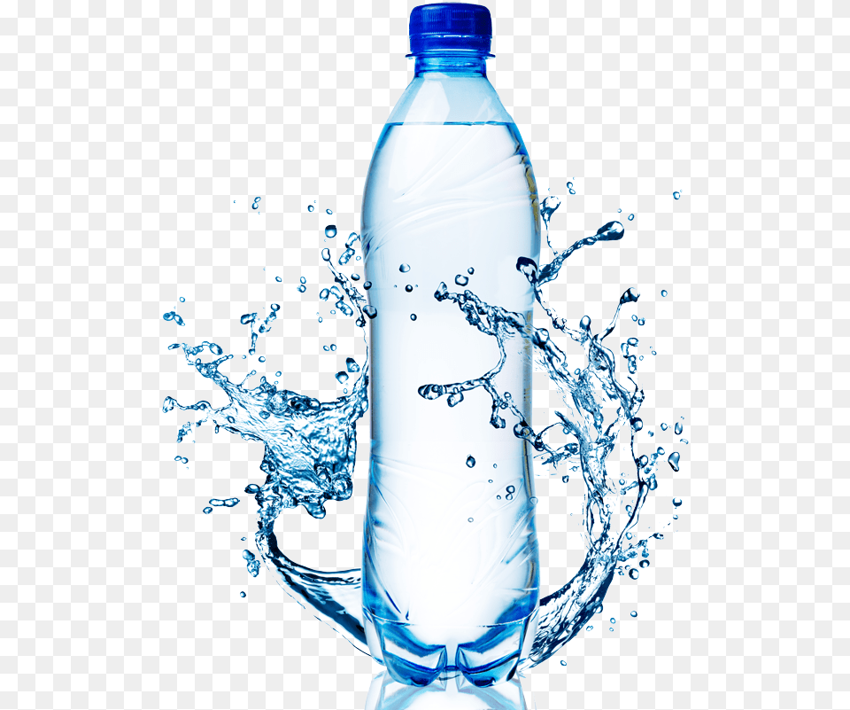 Bottled Water Water Splash Transparent, Beverage, Bottle, Mineral Water, Water Bottle Png Image