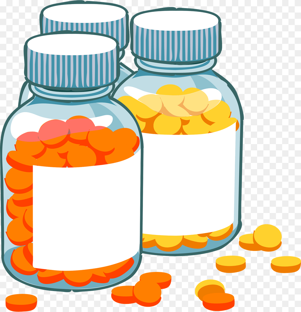 Bottles Clipart, Medication, Tape, Pill Png