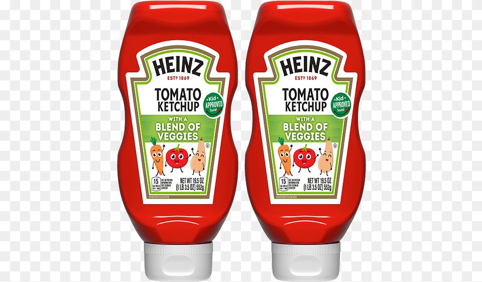 Bottles Of Heinz Ketchup With Added Veggies Heinz Tomato Ketchup With A Blend Of Veggies, Food Png Image