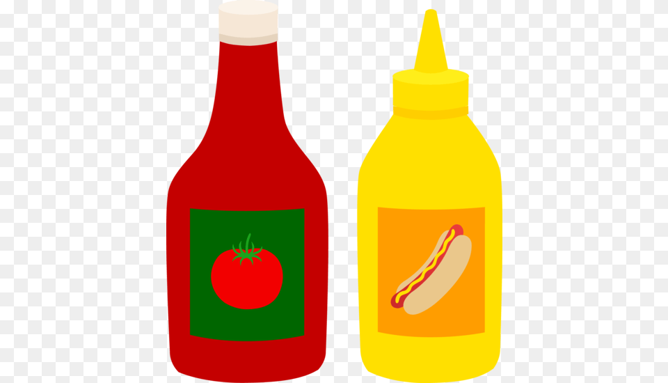 Bottles Of Ketchup And Mustard, Food Free Png Download