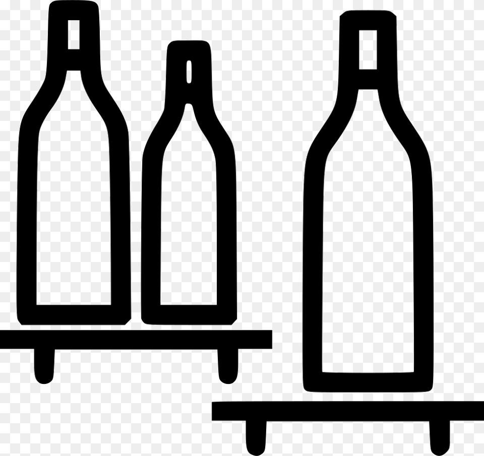Bottles Shelf Bottles In Shelf, Alcohol, Wine, Liquor, Bottle Free Png Download