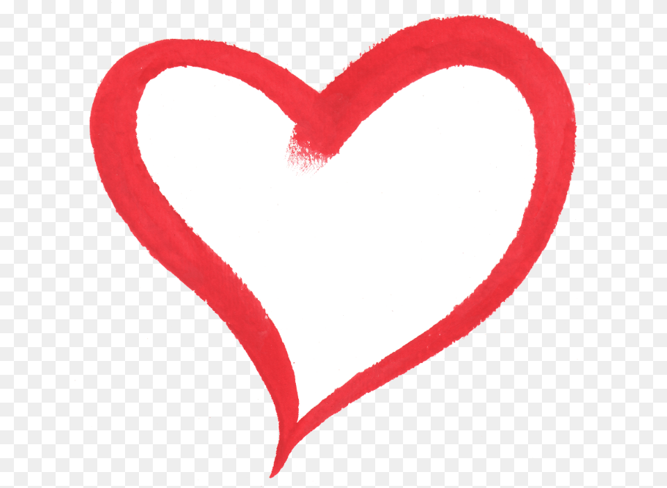 Bottom Love Heart Brush Stroke Png