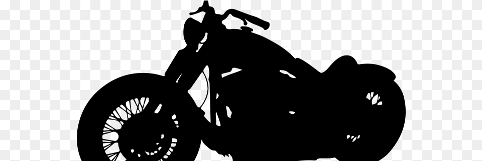 Bottom Motorcycle Motorcycle Silhouette, Gray Free Transparent Png