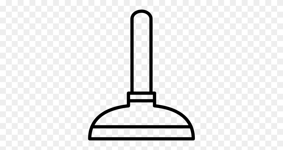 Bottom Plunger Icon With And Vector Format For Unlimited, Gray Png Image