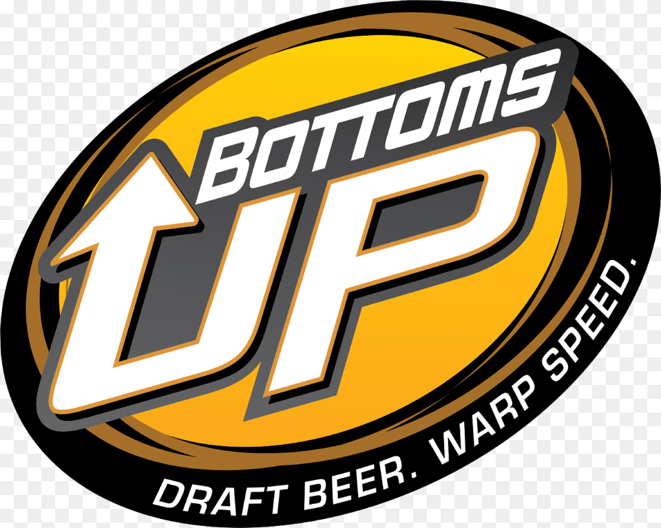 Bottoms Up Logo 01 Bottoms Up Beer Logo, Disk, Symbol Free Transparent Png