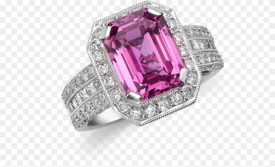 Bougainvillea Engagement Ring, Accessories, Gemstone, Jewelry, Amethyst Free Png Download