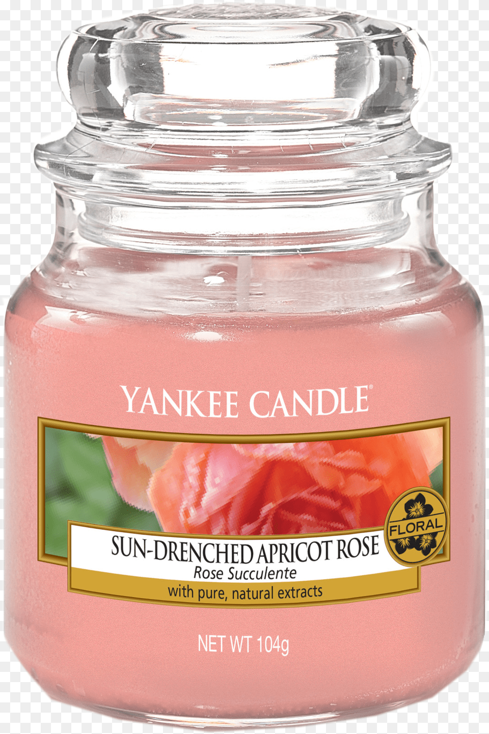 Bougie Petite Jar Yankee Candle Rose Succulente Warm Desert Wind Yankee Candle, Bottle, Cosmetics, Perfume Free Png
