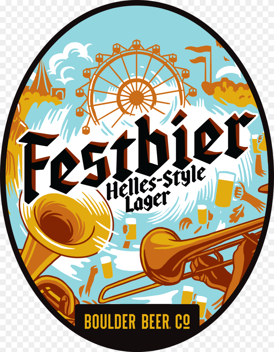 Boulder Beer Festbier Oval Weihenstephaner Festbier, Machine, Wheel, Musical Instrument Free Transparent Png