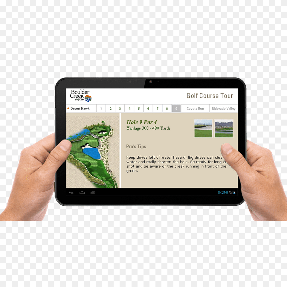 Boulder Creek Golf Course, Computer, Electronics, Tablet Computer Free Png Download