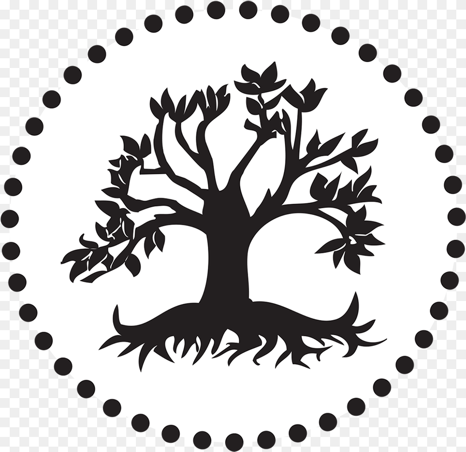 Boulder Drawing Tree Svg Freeuse Shape Frame Black And White, Stencil, Sticker, Silhouette Free Png Download