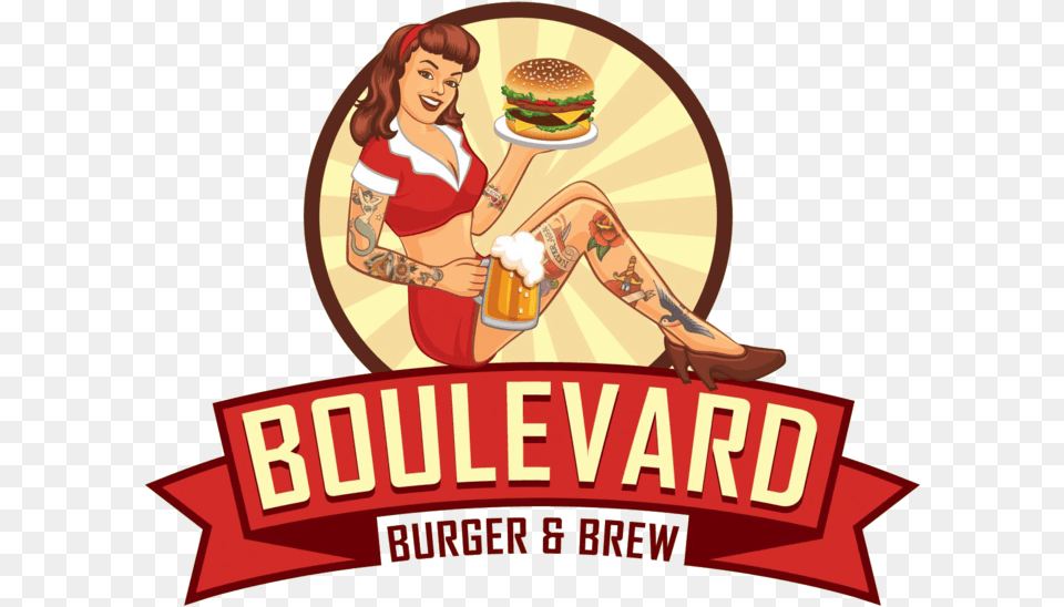 Boulevard Burger Brew Great American Beer Festival, Food, Advertisement, Person, Beverage Free Png Download