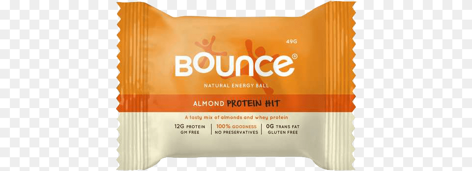Bounce Almond Protein Hit Natural Energy Ball 49g Comfort, Powder, Food Png
