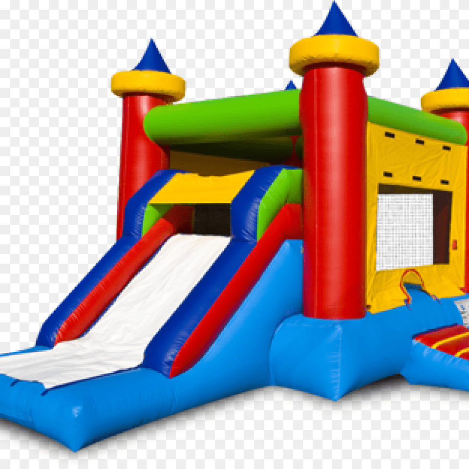 Bouncy Castle, Inflatable, Slide, Toy, Play Area Png