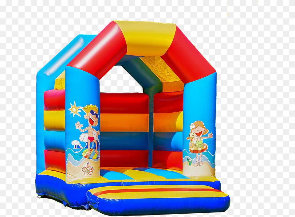 Bouncy Castle Isolated Children Toys Air Fun Chateau Gonflable, Inflatable, Baby, Person, Play Area Free Png Download
