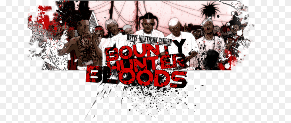 Bounty Hunter Bloods Factions Archive Gta World Forums Bounty Hunter Bloods Logo, Person, People, Adult, Man Png