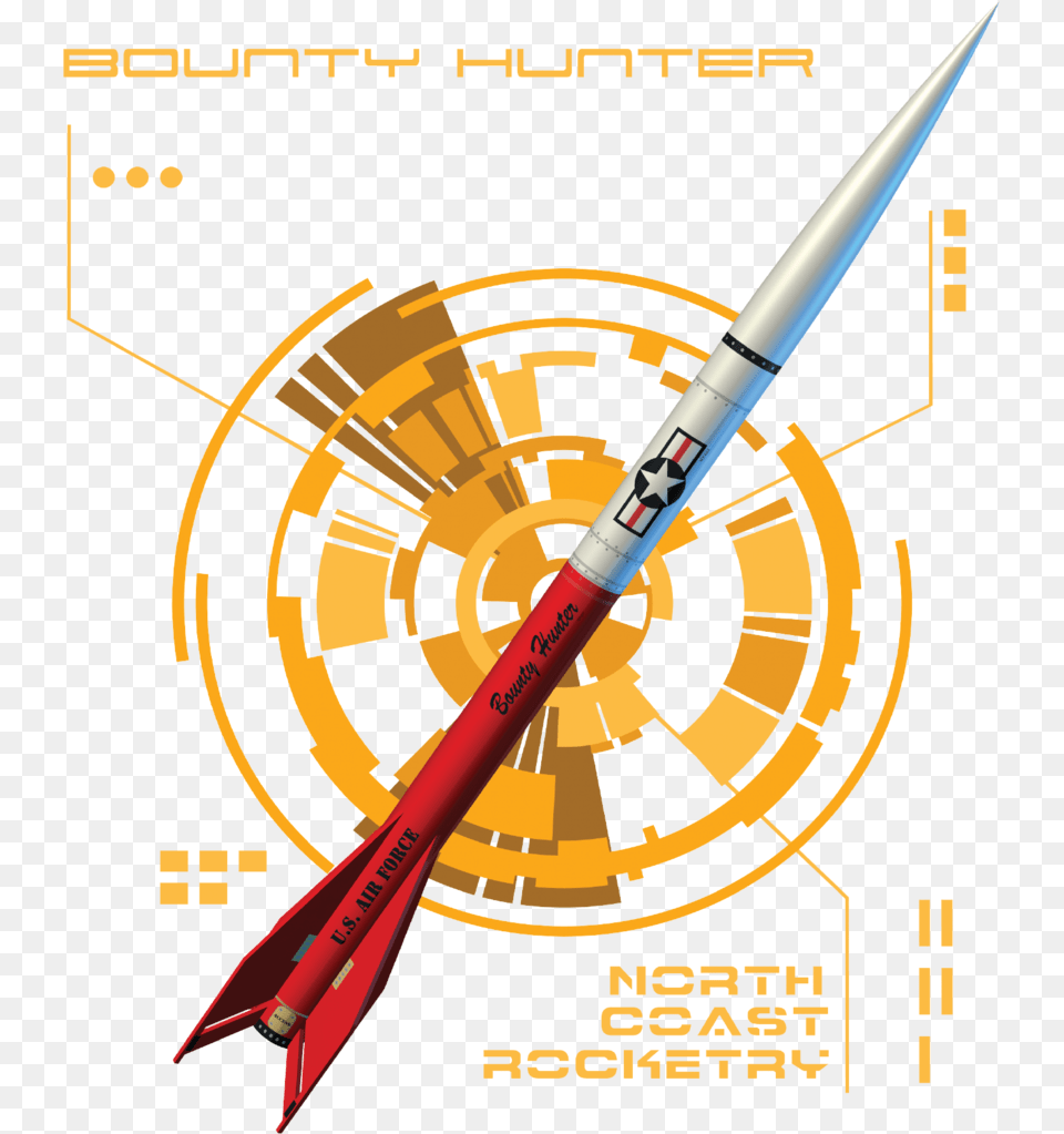 Bounty Hunter North Coast Rocketry Bounty Hunter, Rocket, Weapon, Game, Darts Free Png Download