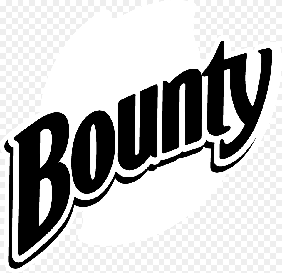 Bounty Quilted Logo Black And White Graphic Design Png
