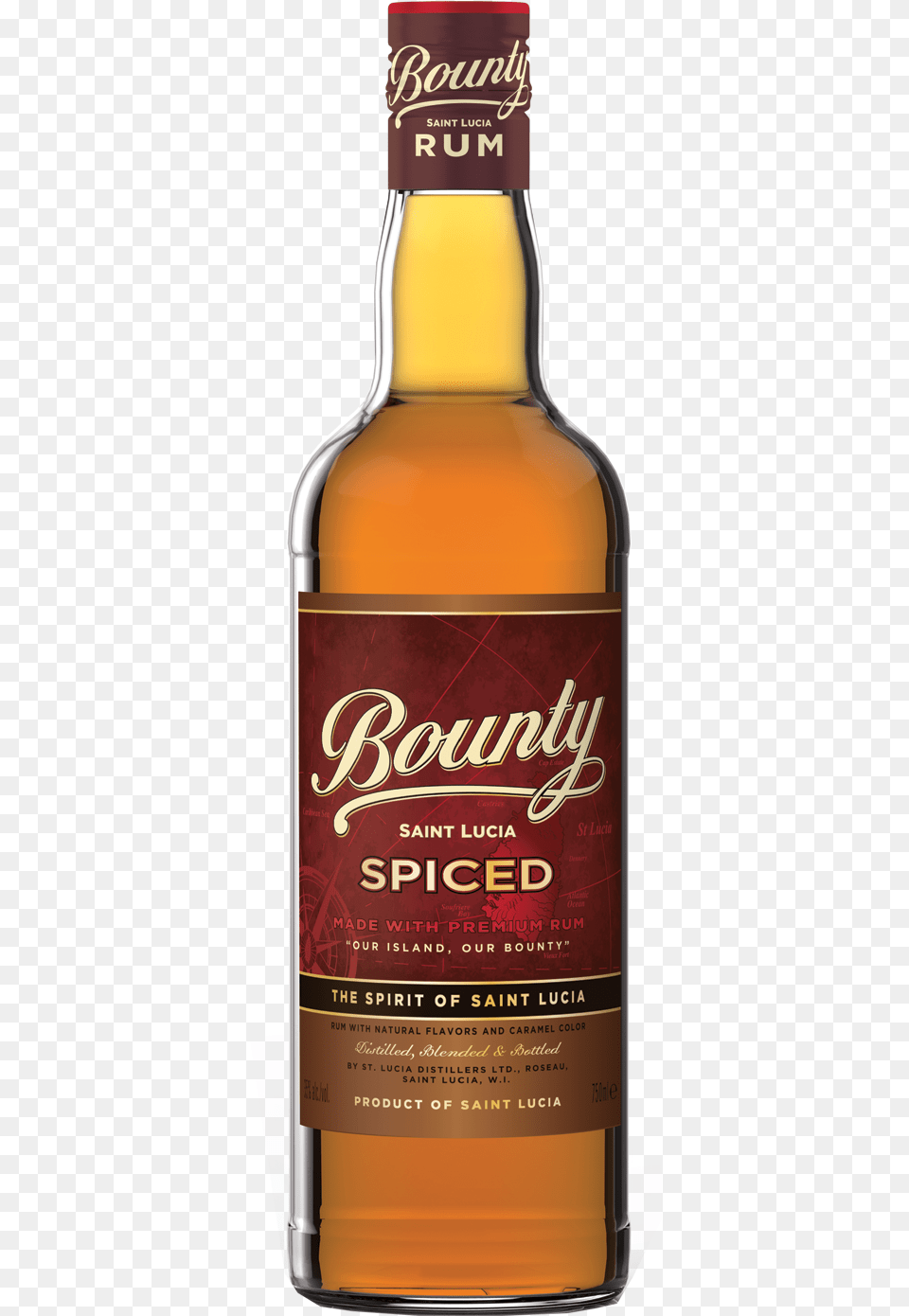 Bounty Rum Spiced St Lucia Rum Ron Swanson39s Favorite Whiskey, Alcohol, Beer, Beverage, Liquor Png Image