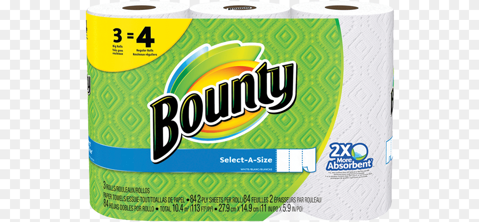 Bounty Select A Size Paper Towels 3big Rolls Bounty Select A Size, Towel, Paper Towel, Tissue, Toilet Paper Png Image