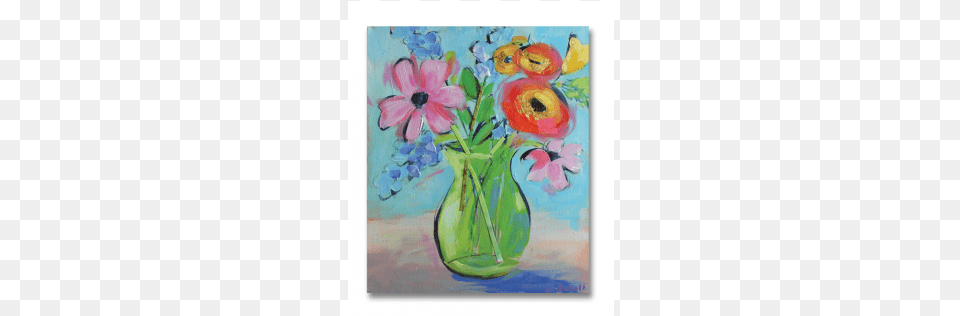 Bouquet, Art, Modern Art, Painting, Canvas Free Png Download