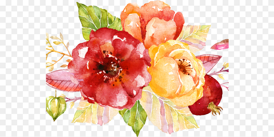 Bouquet Clipart Spring Flower Watercolor Spring Flowers Clipart, Art, Petal, Pattern, Graphics Png