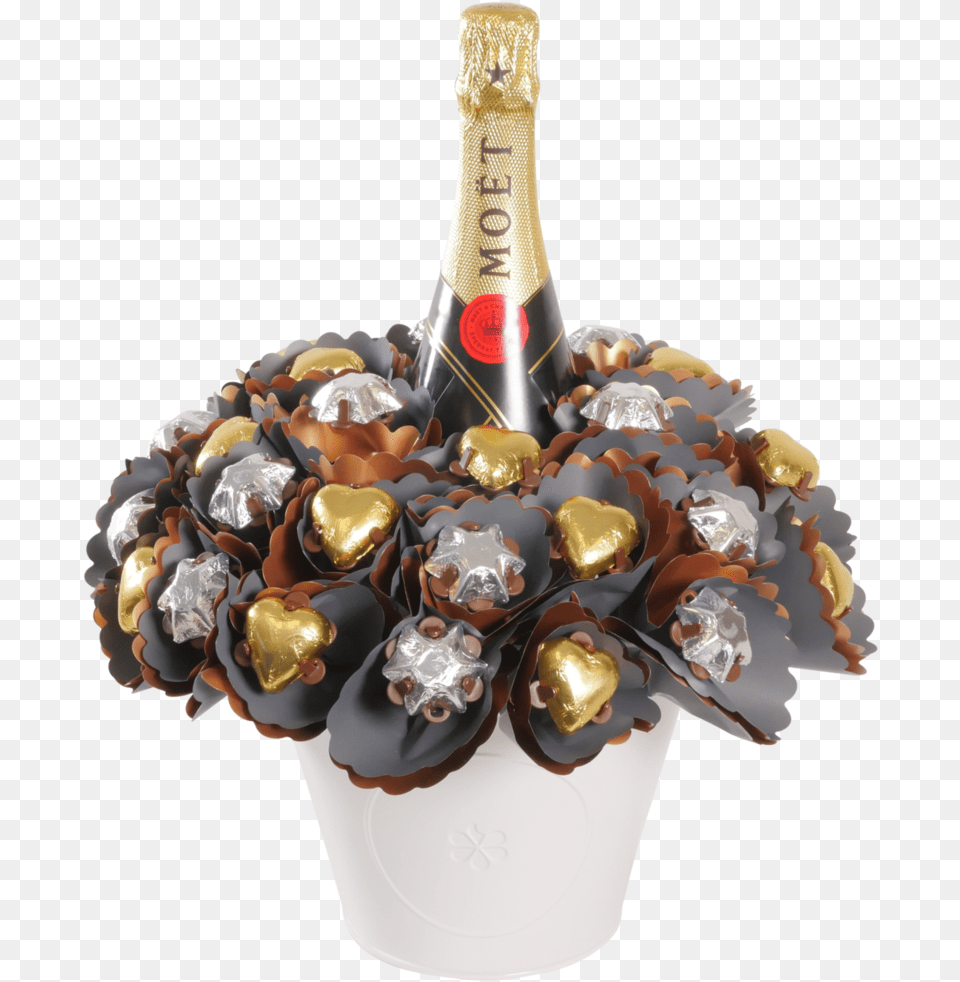 Bouquet De Chocolat Et Champagne, Flower, Flower Arrangement, Flower Bouquet, Plant Png Image