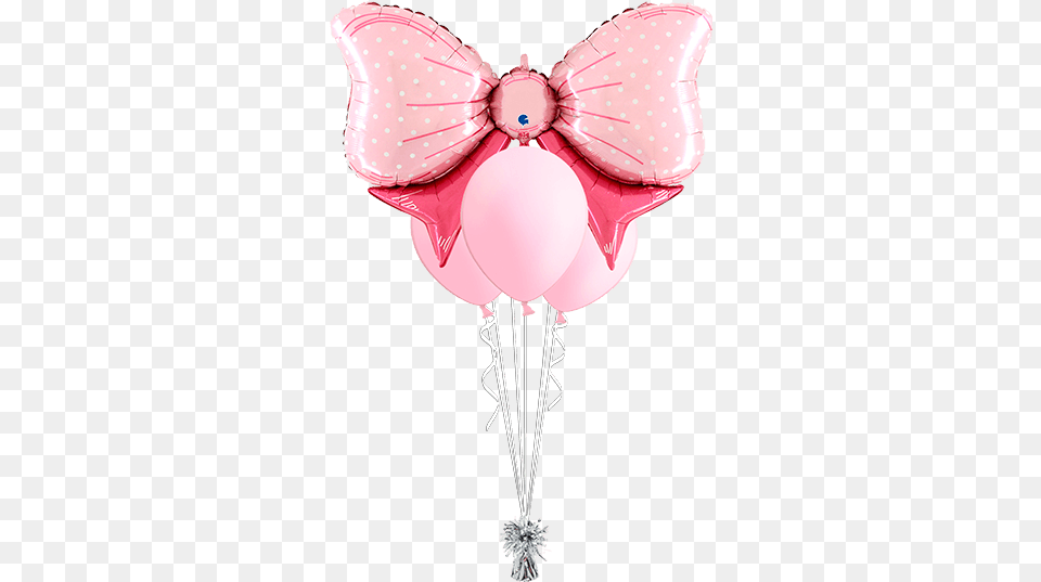 Bouquet De Globos Lazo Rosa Balloon Free Transparent Png