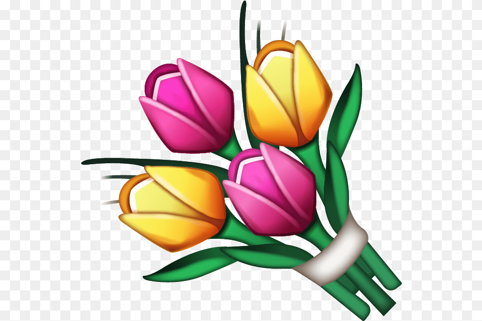 Bouquet Emoji Image In Island Flower Emoji, Art, Plant, Graphics, Tulip Free Png