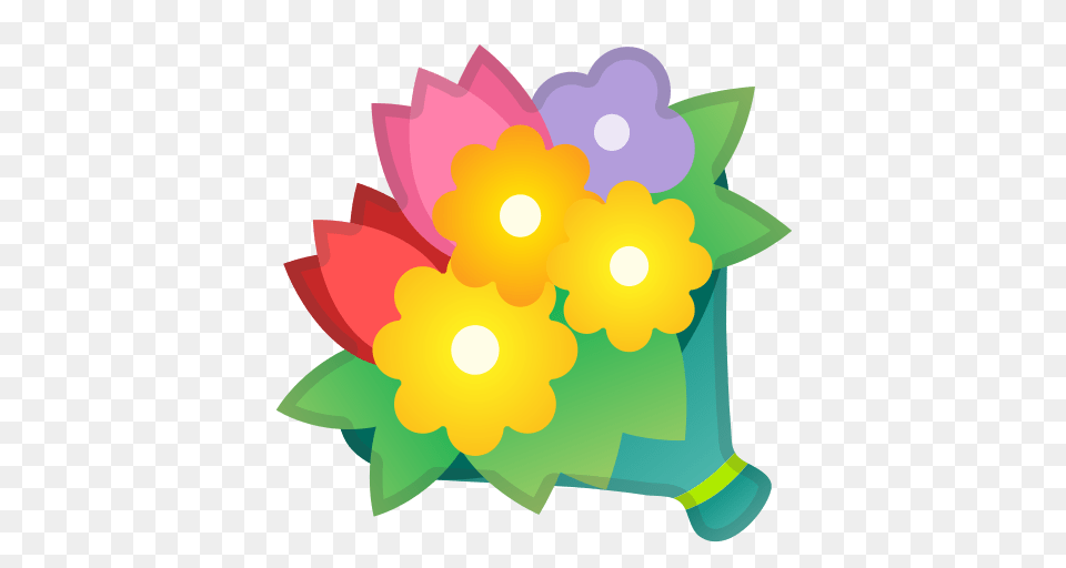 Bouquet Emoji Meaning With Pictures From A To Z, Plant, Graphics, Flower, Daisy Free Png