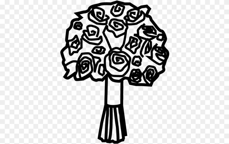 Bouquet Icon, Gray Free Png Download