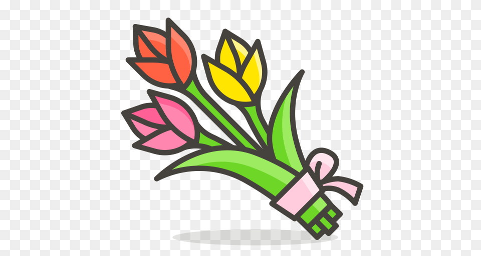 Bouquet Icon Free Of Free Vector Emoji, Art, Plant, Pattern, Graphics Png Image