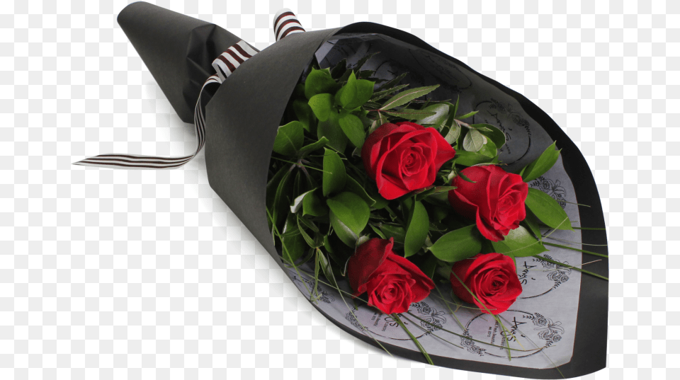 Bouquet Of 4 Roses, Flower, Flower Arrangement, Flower Bouquet, Plant Free Png Download