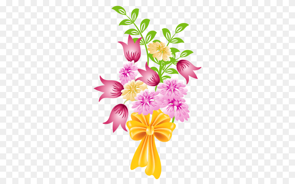 Bouquet Of Flowers Clip Art, Petal, Pattern, Graphics, Flower Bouquet Png Image