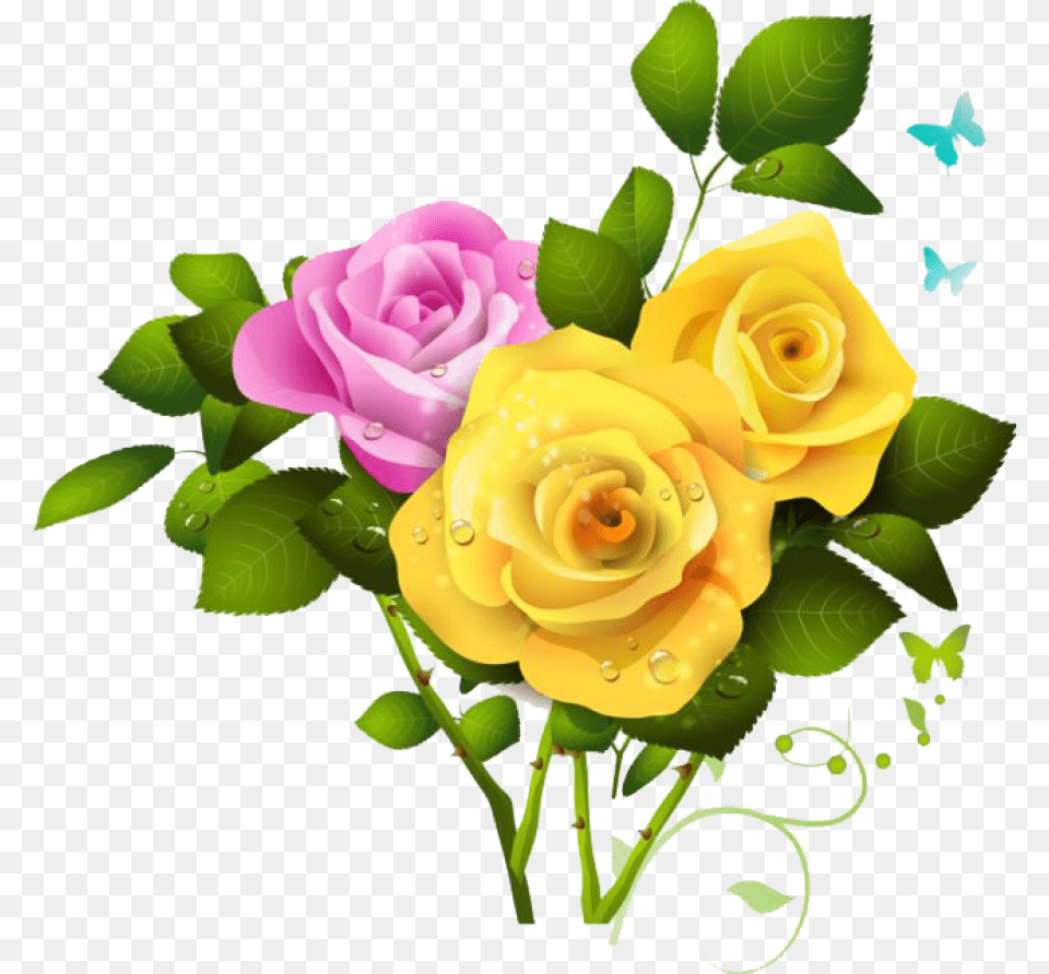 Bouquet Of Flowers Image Yellow Roses Clipart, Flower, Plant, Rose, Flower Arrangement Free Png