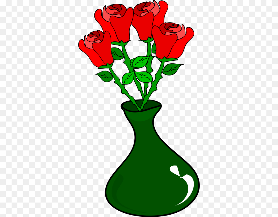 Bouquet Of Flowers In Vase Clip Art, Rose, Pottery, Plant, Jar Free Transparent Png