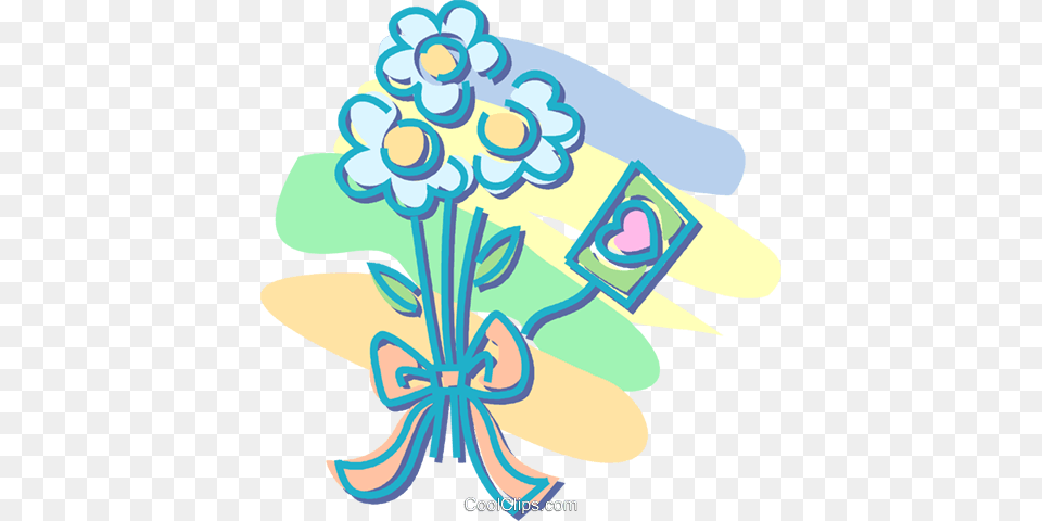Bouquet Of Flowers Royalty Vector Clip Art Illustration, Floral Design, Graphics, Pattern, Flower Free Png Download