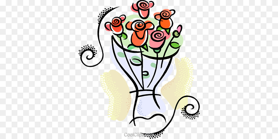 Bouquet Of Flowers Royalty Vector Clip Art Illustration, Floral Design, Flower, Flower Arrangement, Flower Bouquet Free Png