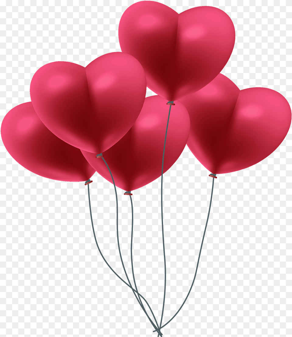 Bouquet Of Heart Balloons Clipart Download Transparent Balloon String Png Image