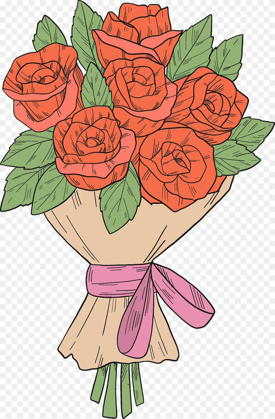 Bouquet Of Roses Clipart, Art, Floral Design, Flower, Flower Arrangement Png Image