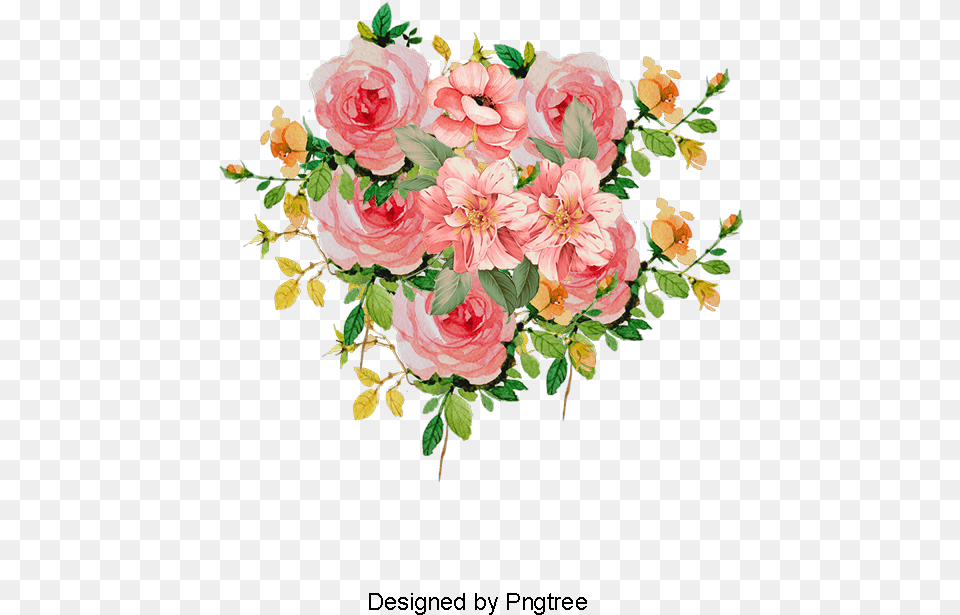 Bouquet Vector Hand Drawn Floral Buque Flores Desenho, Art, Floral Design, Pattern, Graphics Free Transparent Png