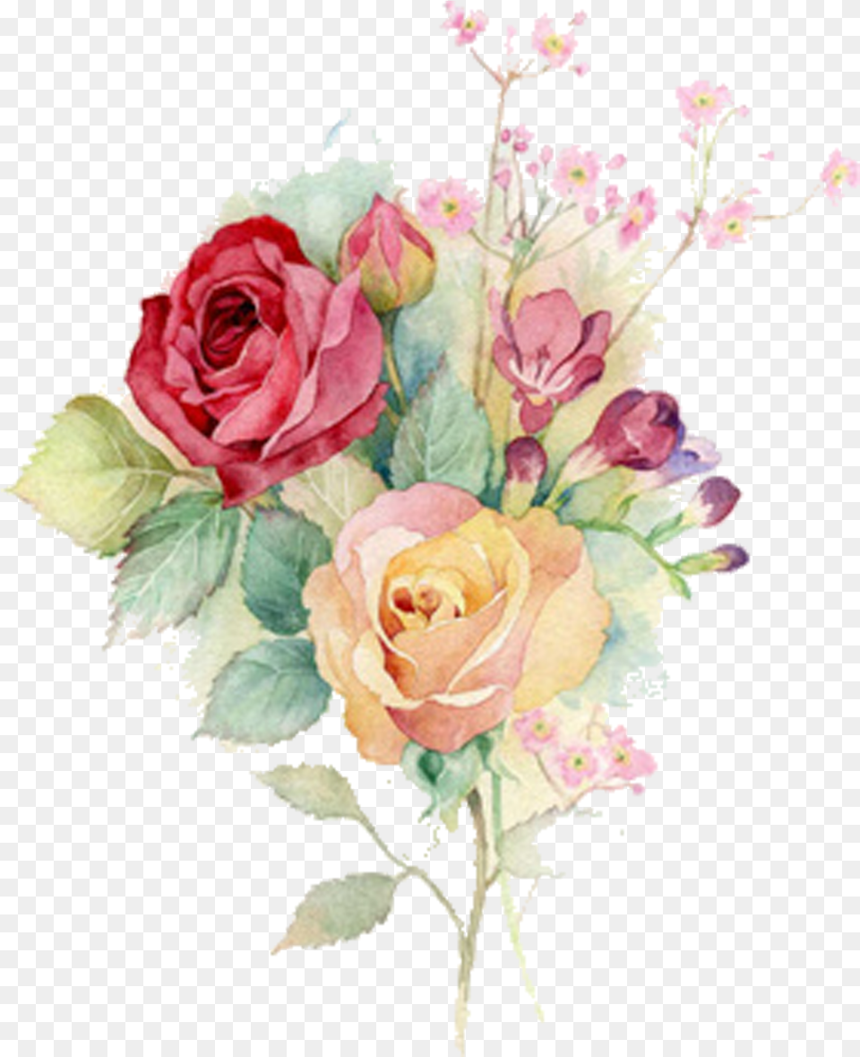 Bouquet Vector Rose Watercolor Flower Bouquet Watercolor Painting, Art, Floral Design, Flower Arrangement, Flower Bouquet Free Png Download