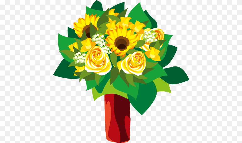 Bouquet Vector Sunflower Portable Network Graphics, Art, Plant, Flower Bouquet, Flower Arrangement Free Transparent Png