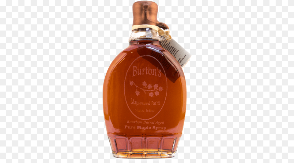 Bourbon Barrel Aged Glass Bottle, Alcohol, Beverage, Liquor, Food Png
